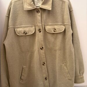 Sage Green Button-Up Jacket